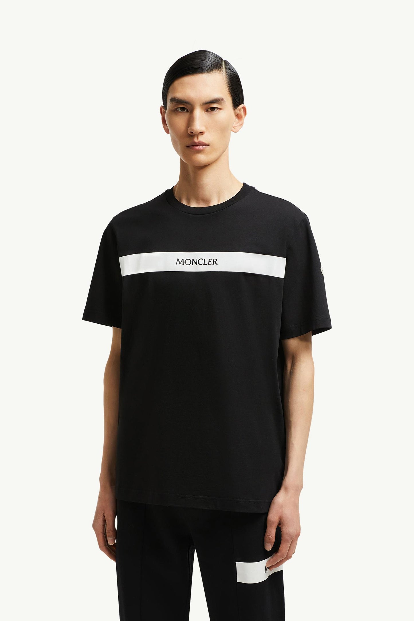 Rubberised Logo Cotton T-Shirt