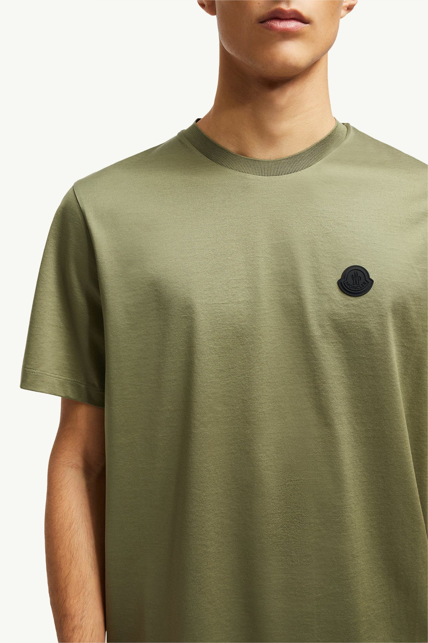 Vertical Back Logo Cotton T-Shirt