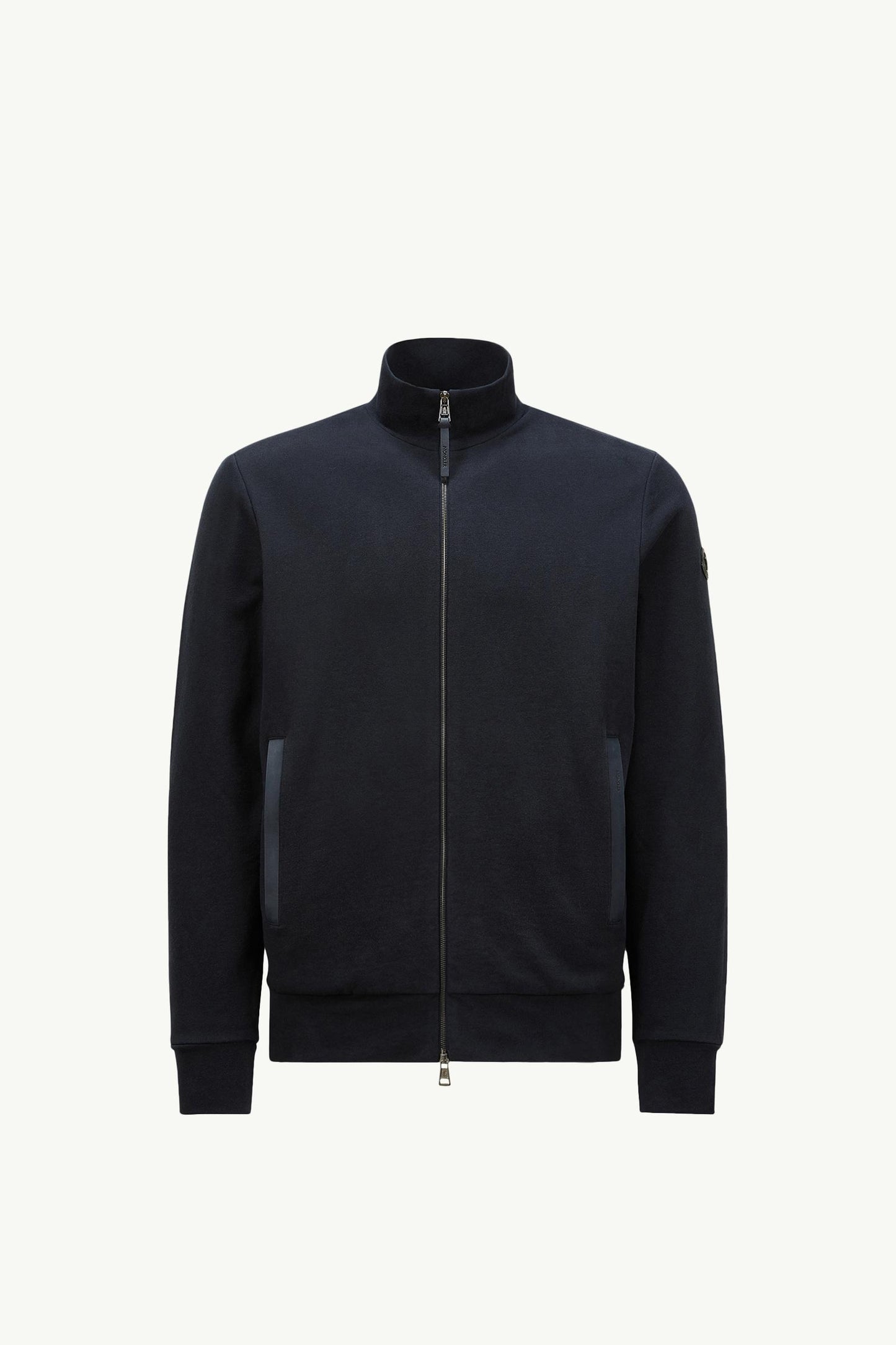 Suede-Trimmed Cotton & Cashmere Sweatshirt