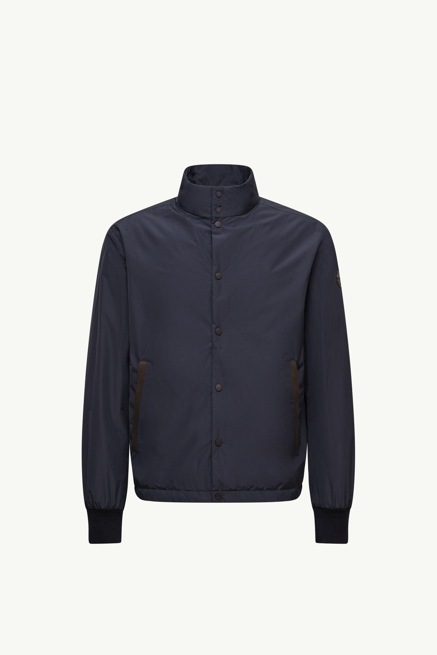 Lanques Leather-Trimmed Short Down Jacket