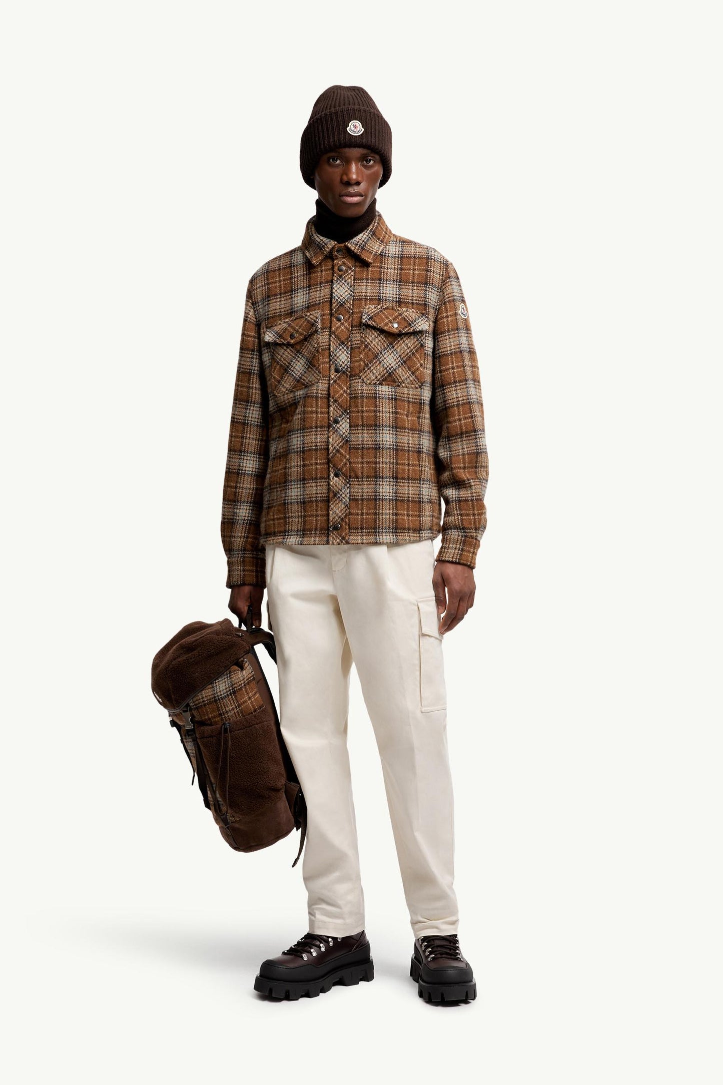 Checked Wool Shirt Jacket