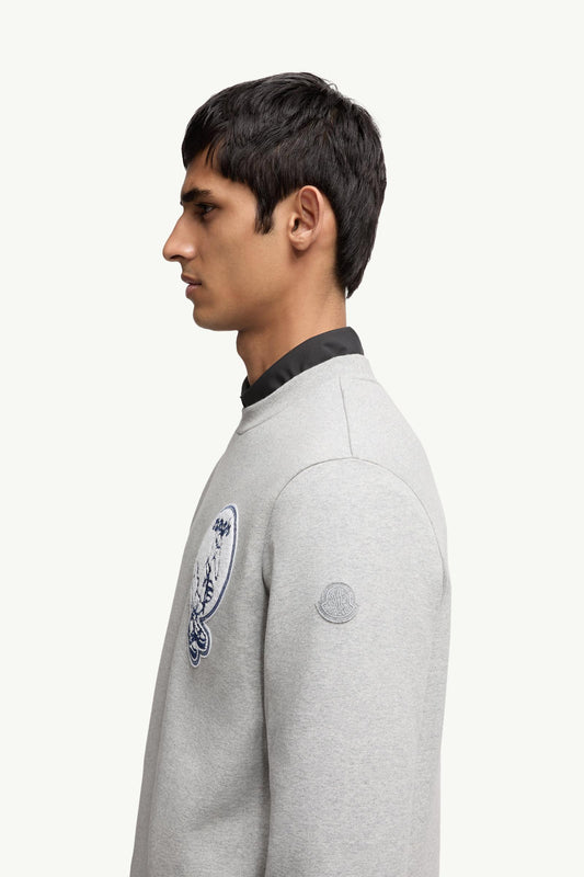 Mascot Patch Cotton Sweatshirt