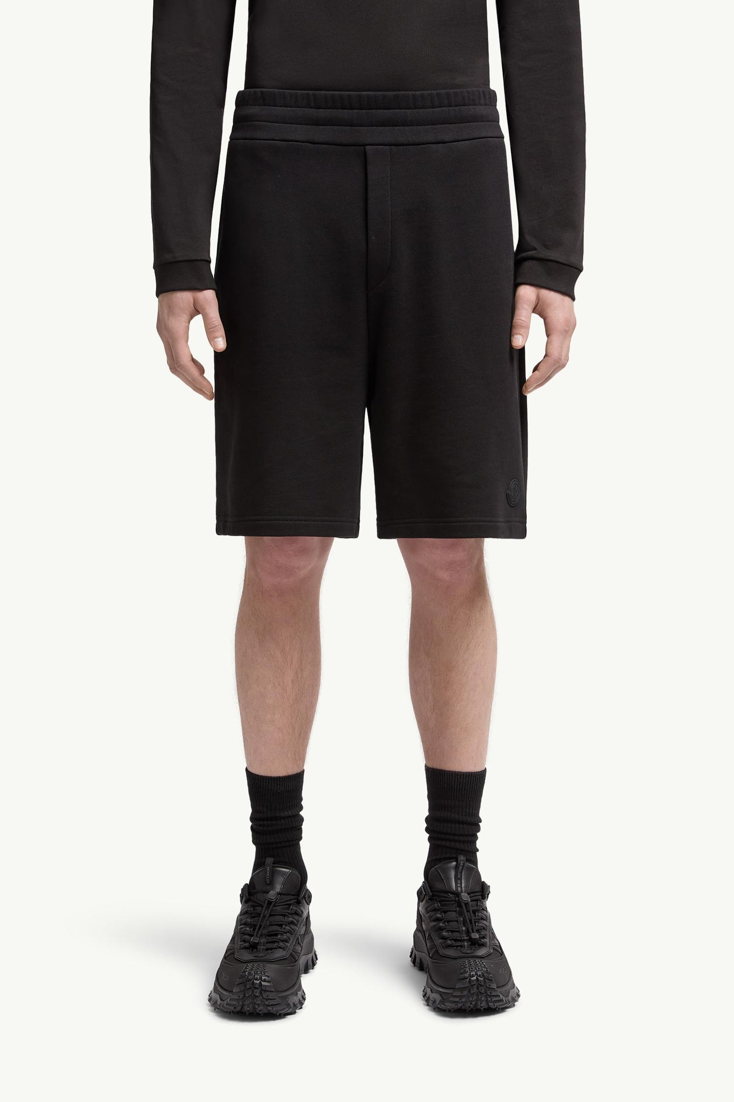Logo Patch Cotton Shorts