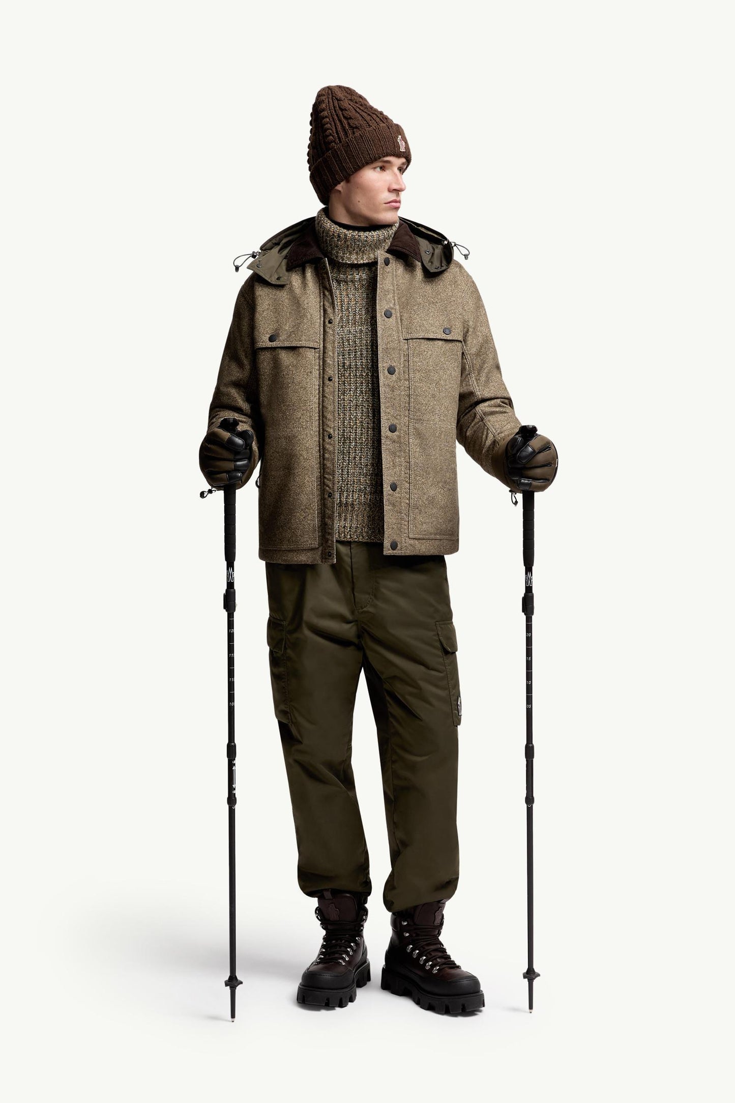 Kalinzu Cotton Moleskin Short Down Jacket