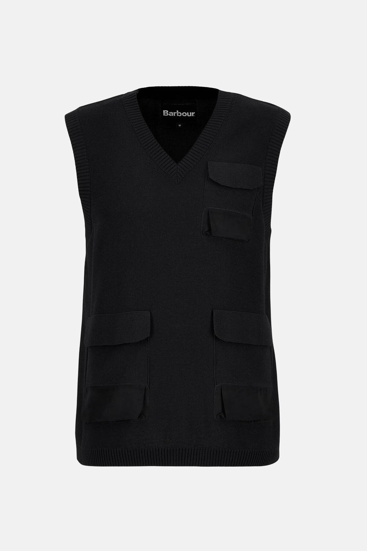 Multi-Pocket Sweater Vest