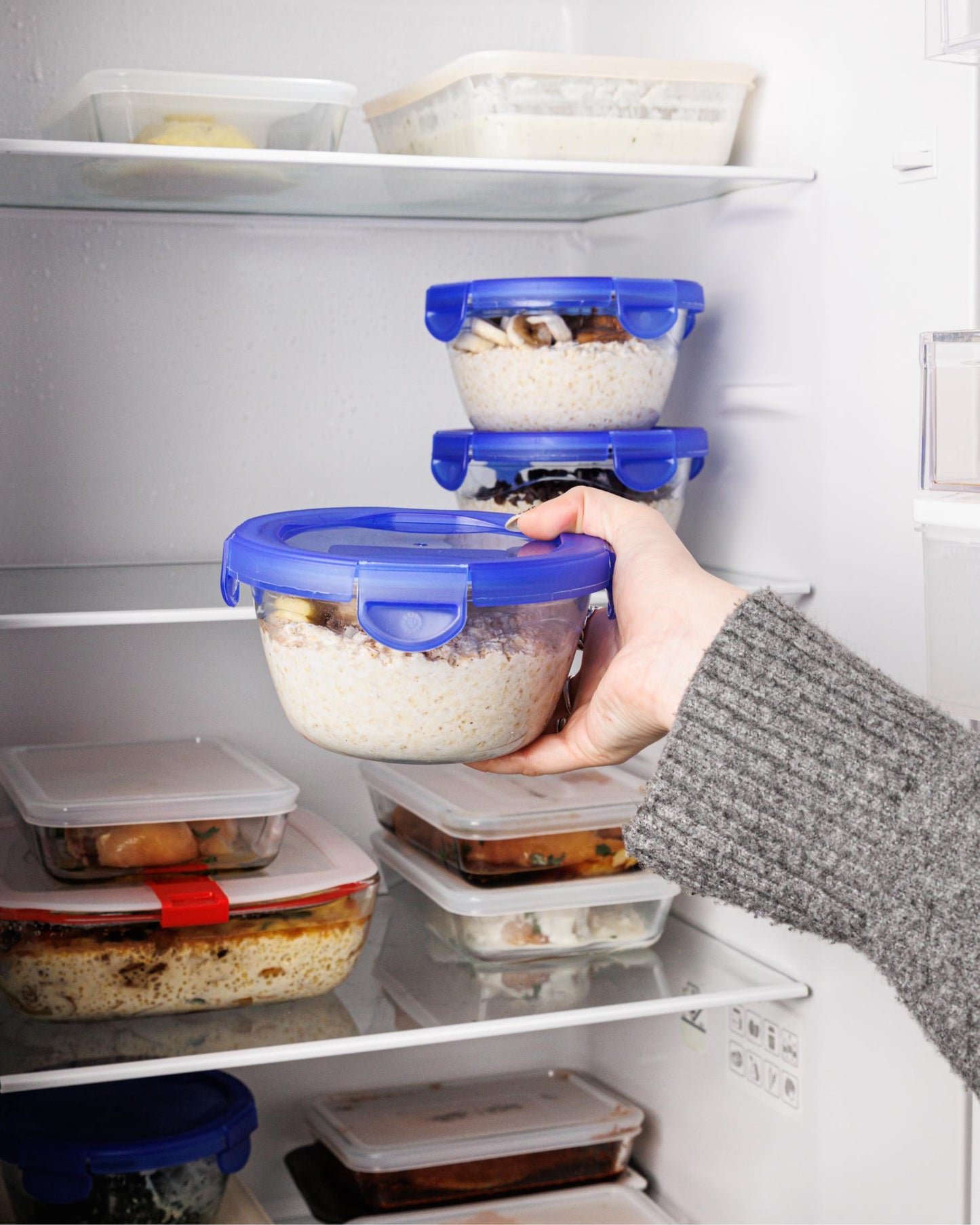 Cook  Go - Set of 7 glass dishes with leakproof lid