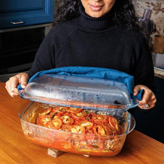 Large rectangular glass casserole - SlowCook range