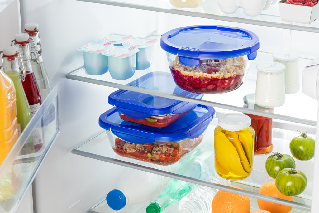 Cook Go - Round glass storage tin with watertight lid
