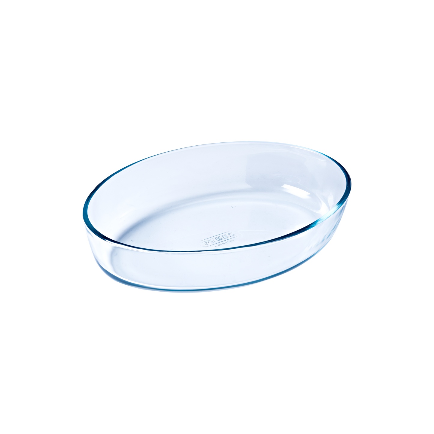Oval glass baking dish