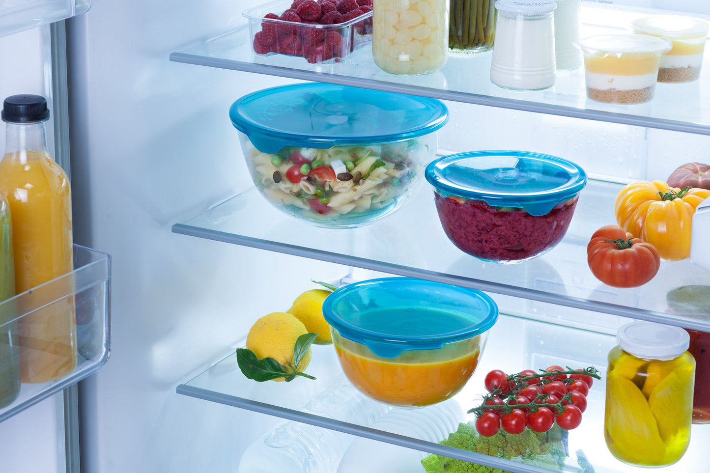 Glass bowl with lid - Prep  Store